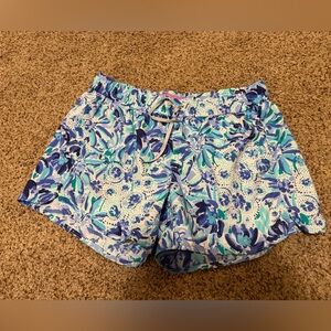 Lilly Pulitzer 4” Run Around Short Iris Blue high maintenance size S perfect con